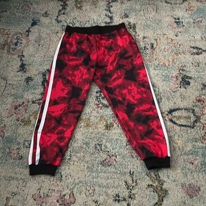 Balera extra large sweatpants elastic waistband red and black